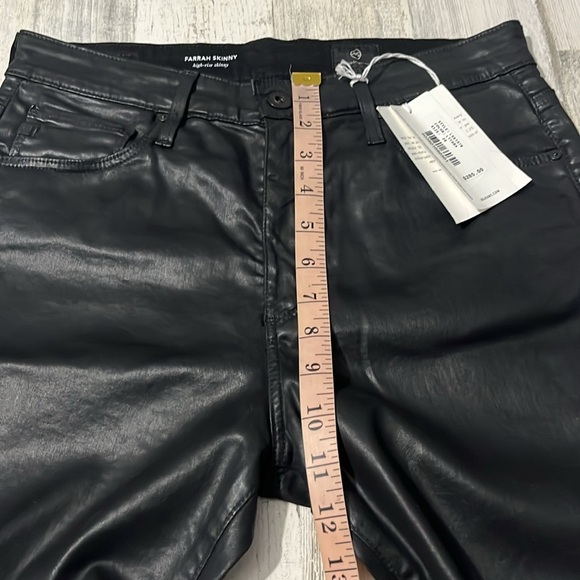 AG Adriano Goldschmied Farrah High Rise Skinny Faux Leather Pants Size 29 NWT - Picture 14 of 16